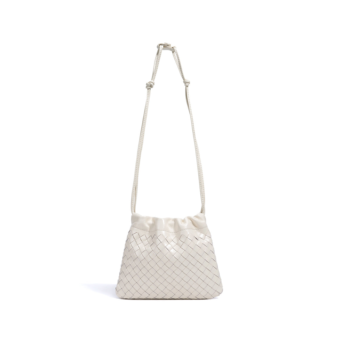 Sheep Leather Women Mini Woven Clutch - Image 7