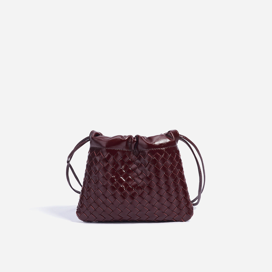 Sheep Leather Women Mini Woven Clutch - Image 9