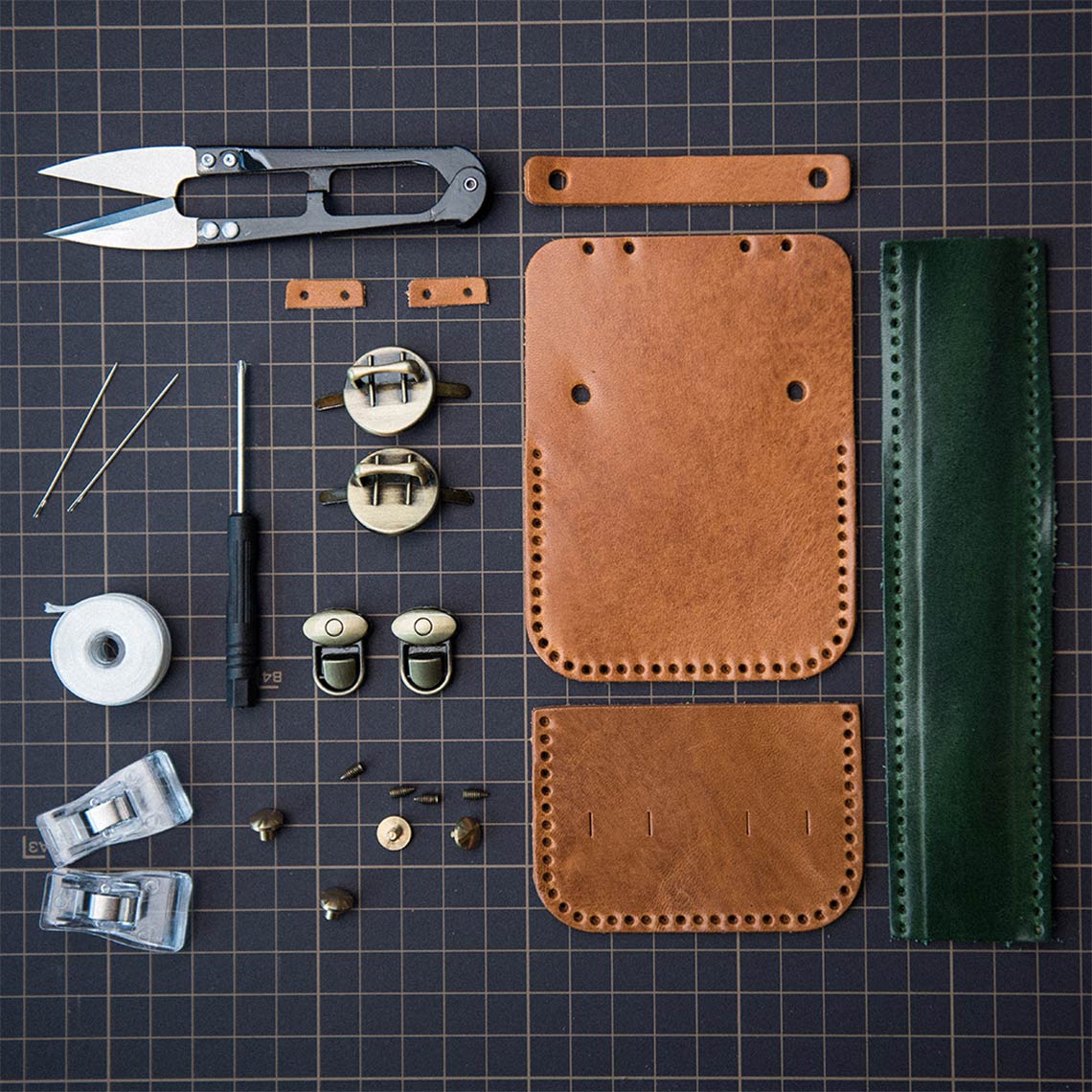 G8activist® Full Grain Leather Mini Satchel DIY Kit - Image 15