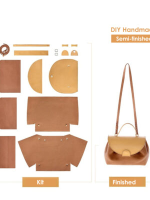 Diggsw® Top Grain Leather Inspired Smile Bag DIY Kits