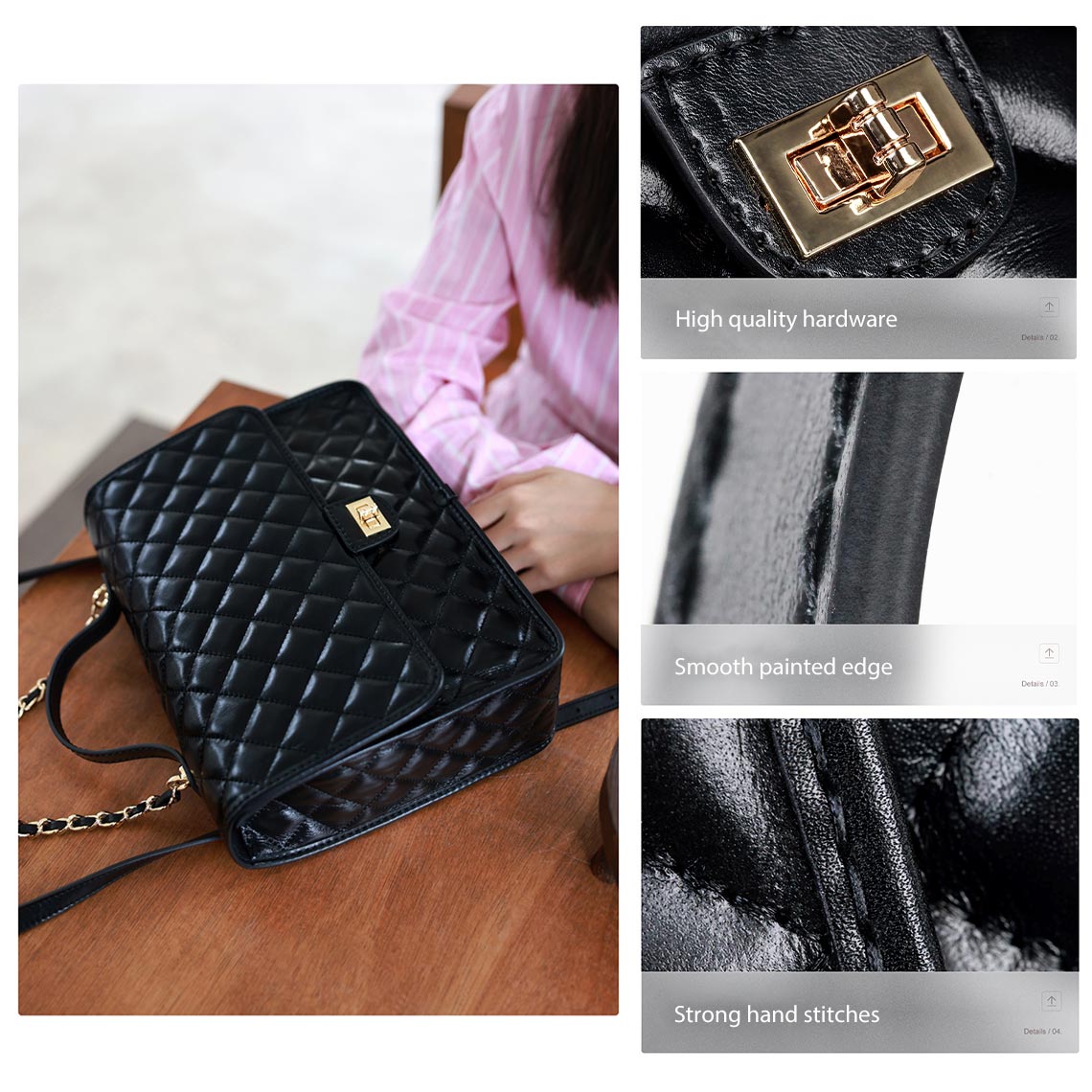 G8activist® Top Grain Leather Quilting Backpack DIY Kits - Image 7