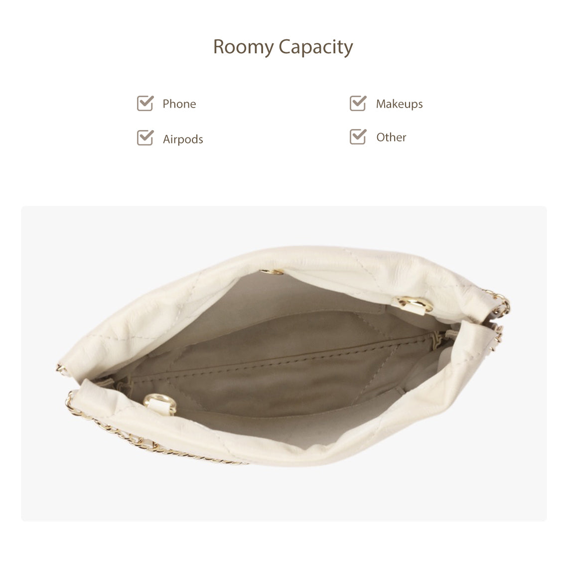 G8activist® Quilted Leather Chain Purse DIY Kit - Image 3