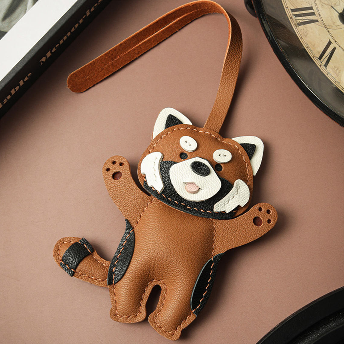 G8activist® Leather Raccoon Keychain Charm DIY Kit - Image 3