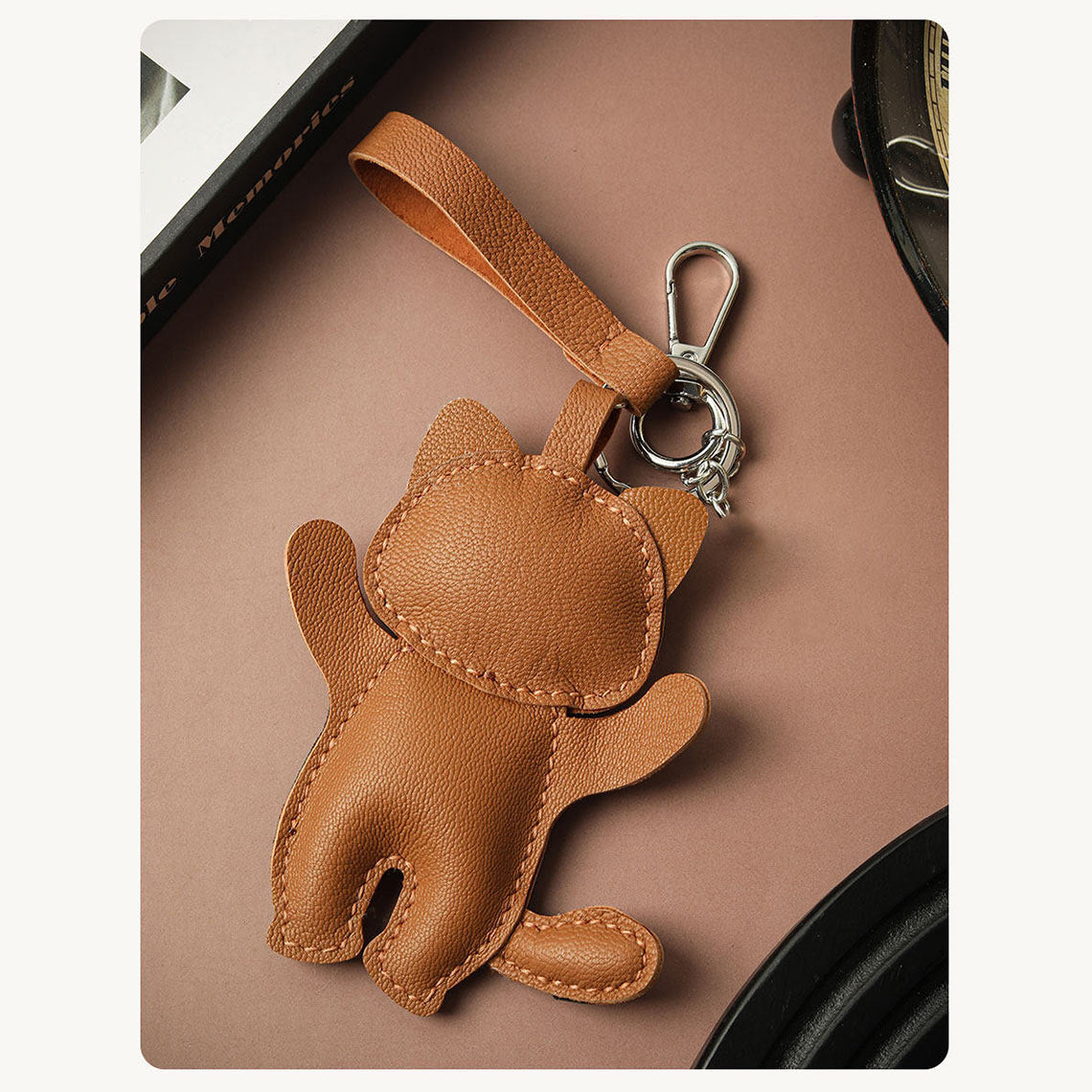 G8activist® Leather Raccoon Keychain Charm DIY Kit - Image 5