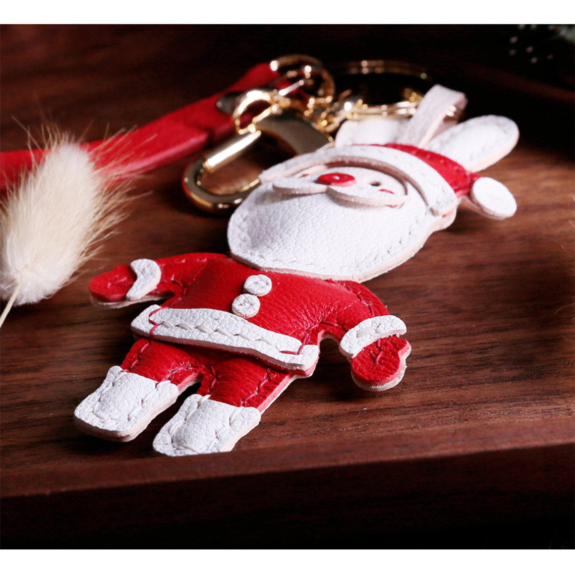 G8activist® Sheep Leather Christmas Santa Keychain DIY Kits - Image 6