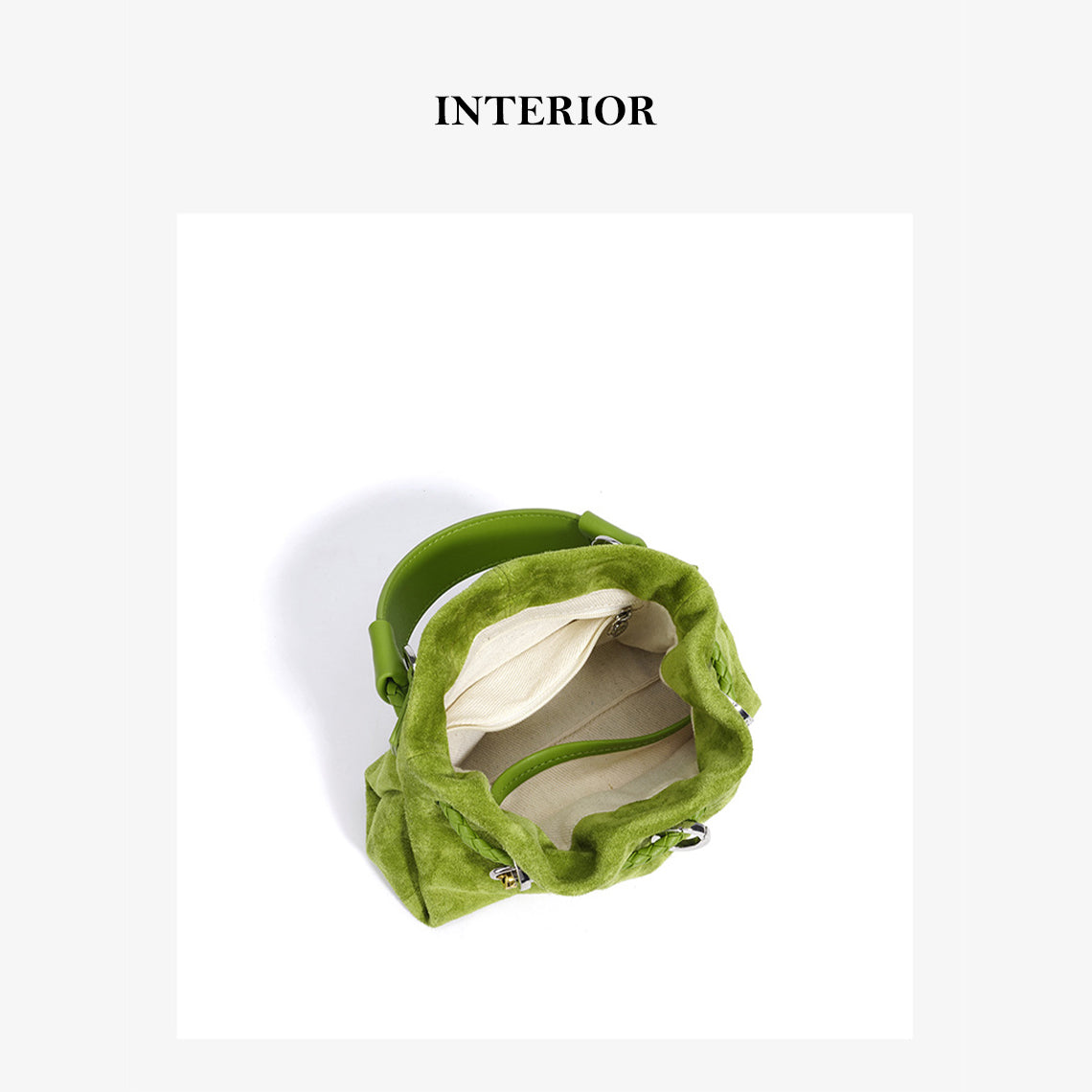 Suede Leather Summer Drawstring Shoulder Bag - Image 8