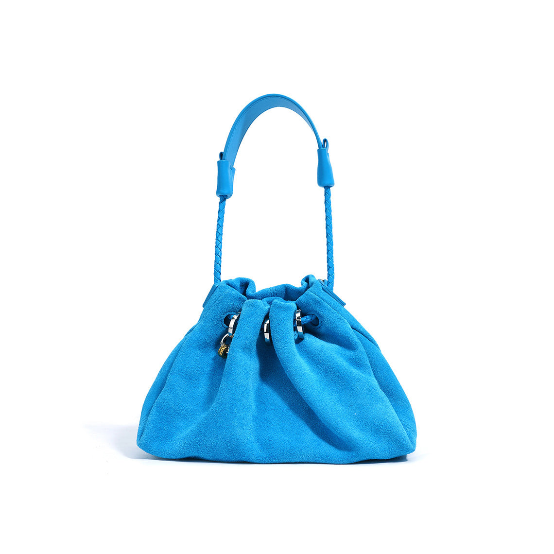 Suede Leather Summer Drawstring Shoulder Bag - Image 12