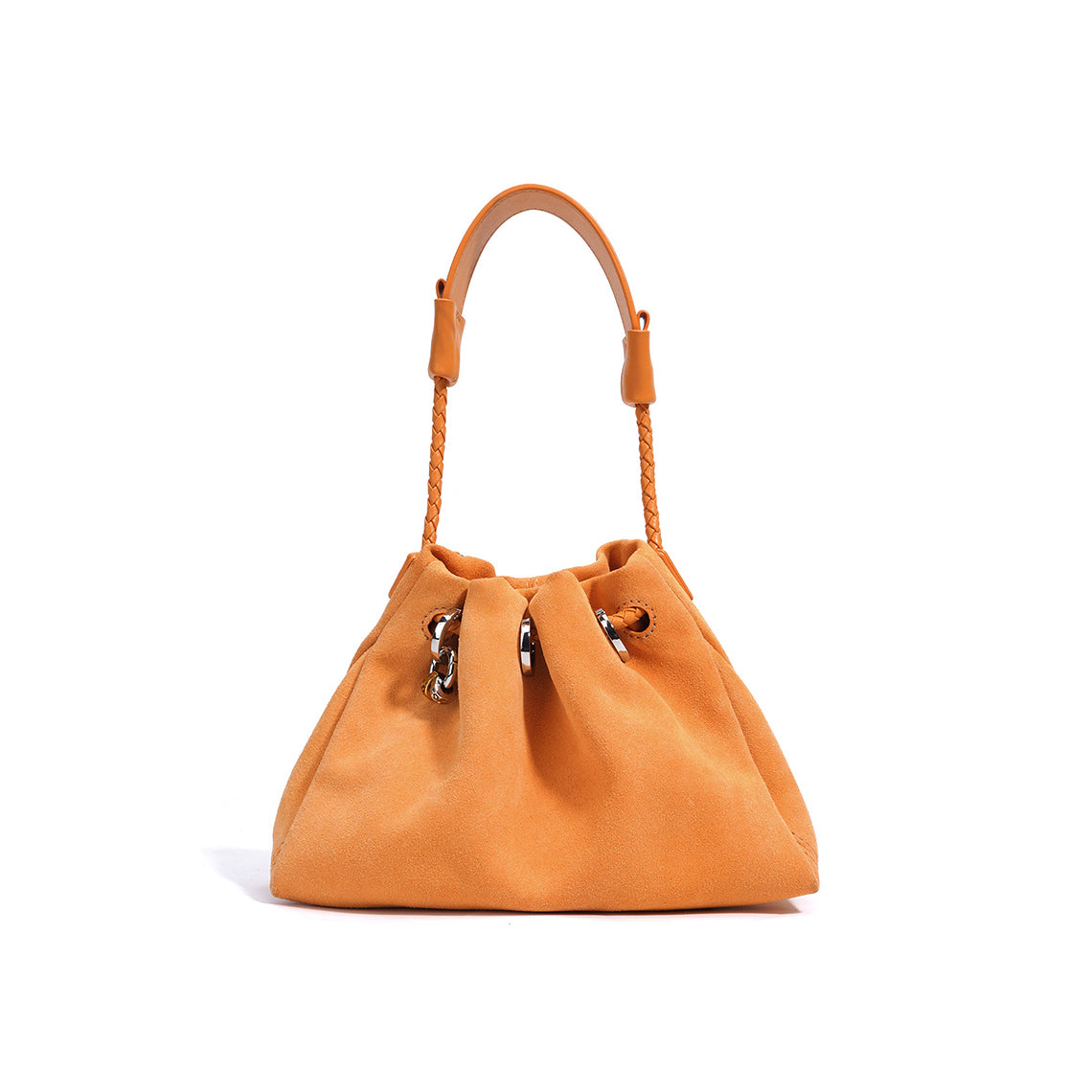 Suede Leather Summer Drawstring Shoulder Bag - Image 13