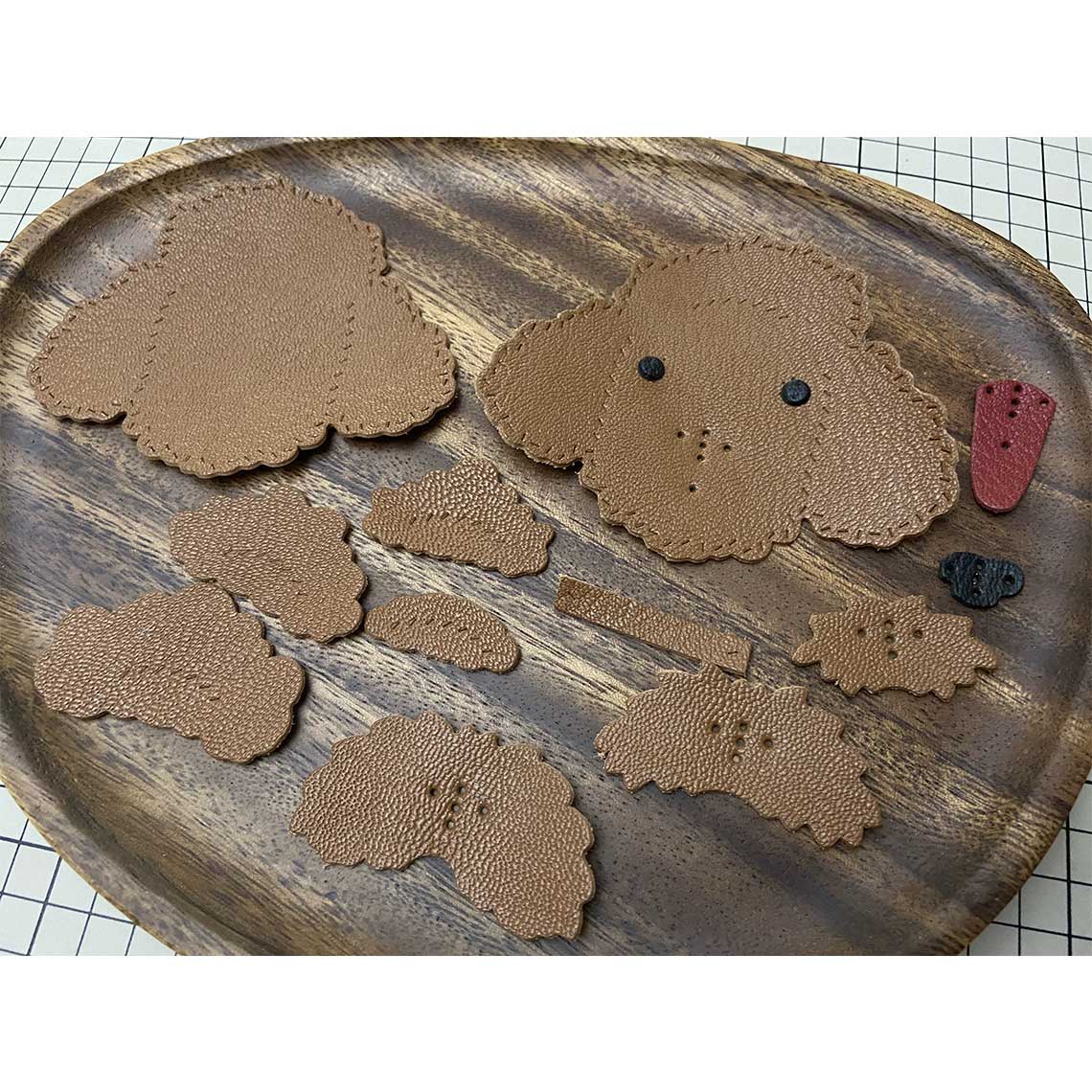 G8activist® Sheep Leather Teddy Dog Keychain DIY Kits - Image 7
