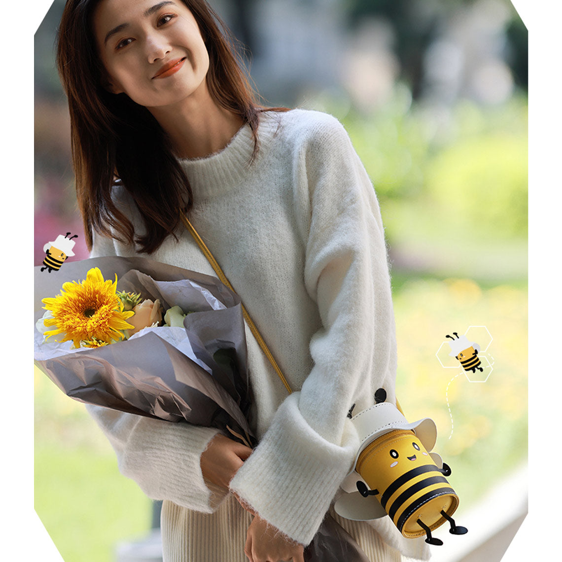 G8activist® Leather Lovely Bee Crossbody Bag For Kids DIY Kit - Image 6