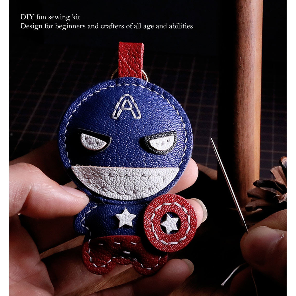 G8activist® Sheep Leather Captain Keychain DIY Kit - Image 4