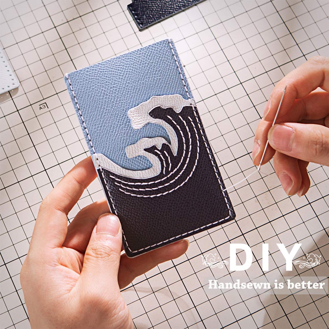 G8activist® Leather Painting Card Holder DIY Kit - Image 2