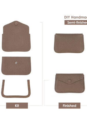 Diggsw® Top Grain Leather Envelope Card Holder DIY Kit