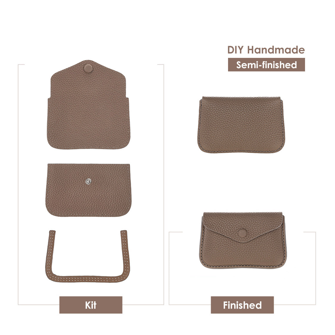 G8activist® Top Grain Leather Envelope Card Holder DIY Kit