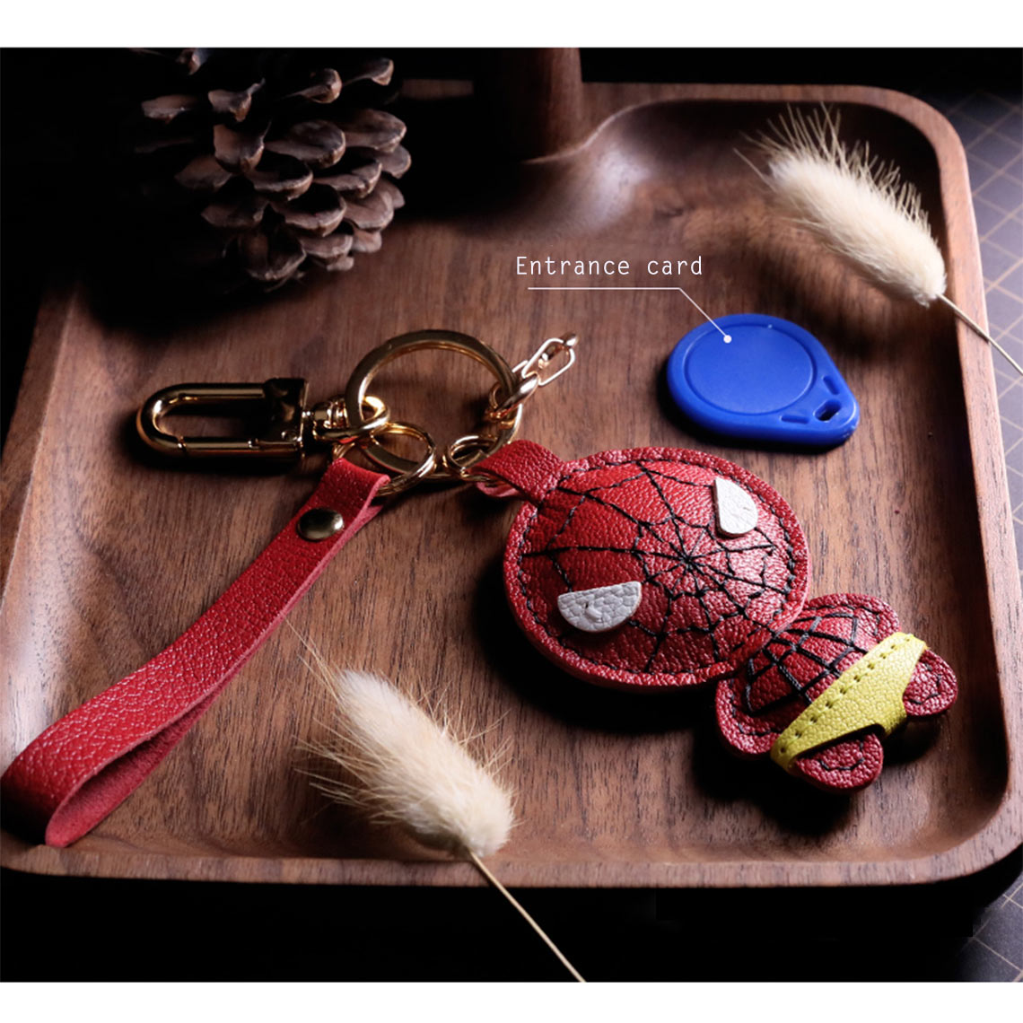 G8activist® Sheep Leather Spiderman Keychain DIY Kit - Image 8