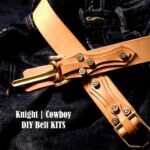 G8activist® Full Grain Leather Knight Buckle Cowboy Belt DIY Kit