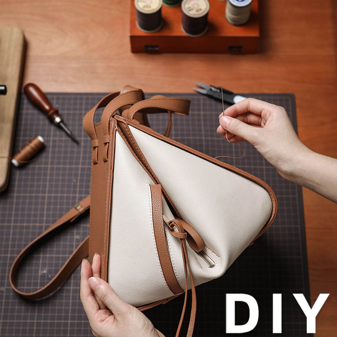 G8activist® Leather Women Fold Bag DIY Kit - Image 2