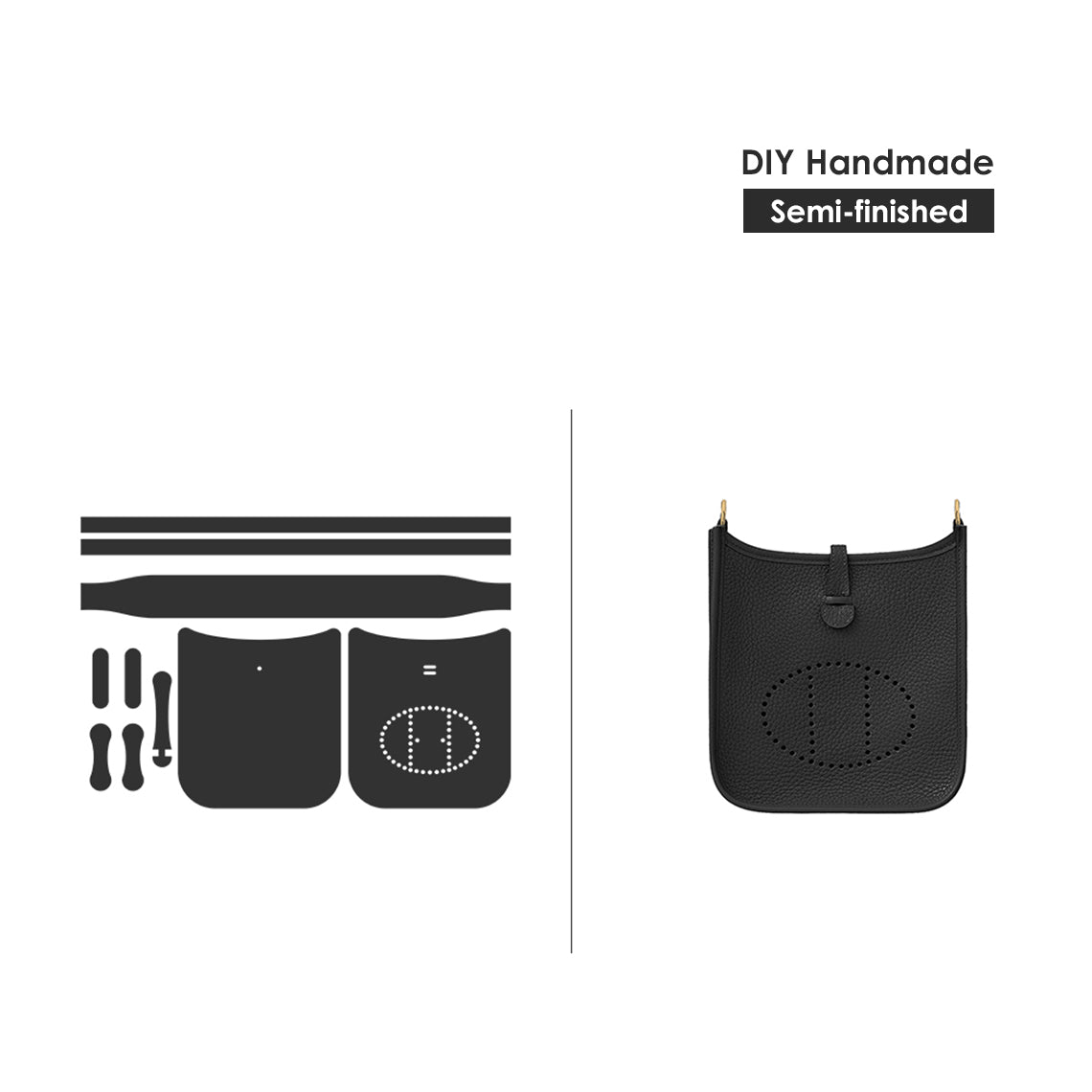 G8activist® Full Grain Leather Mini Eveline Bag DIY Kit