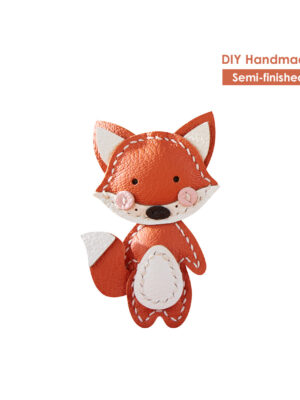 G8activist® Sheep Leather Little Fox Keychain DIY Kit
