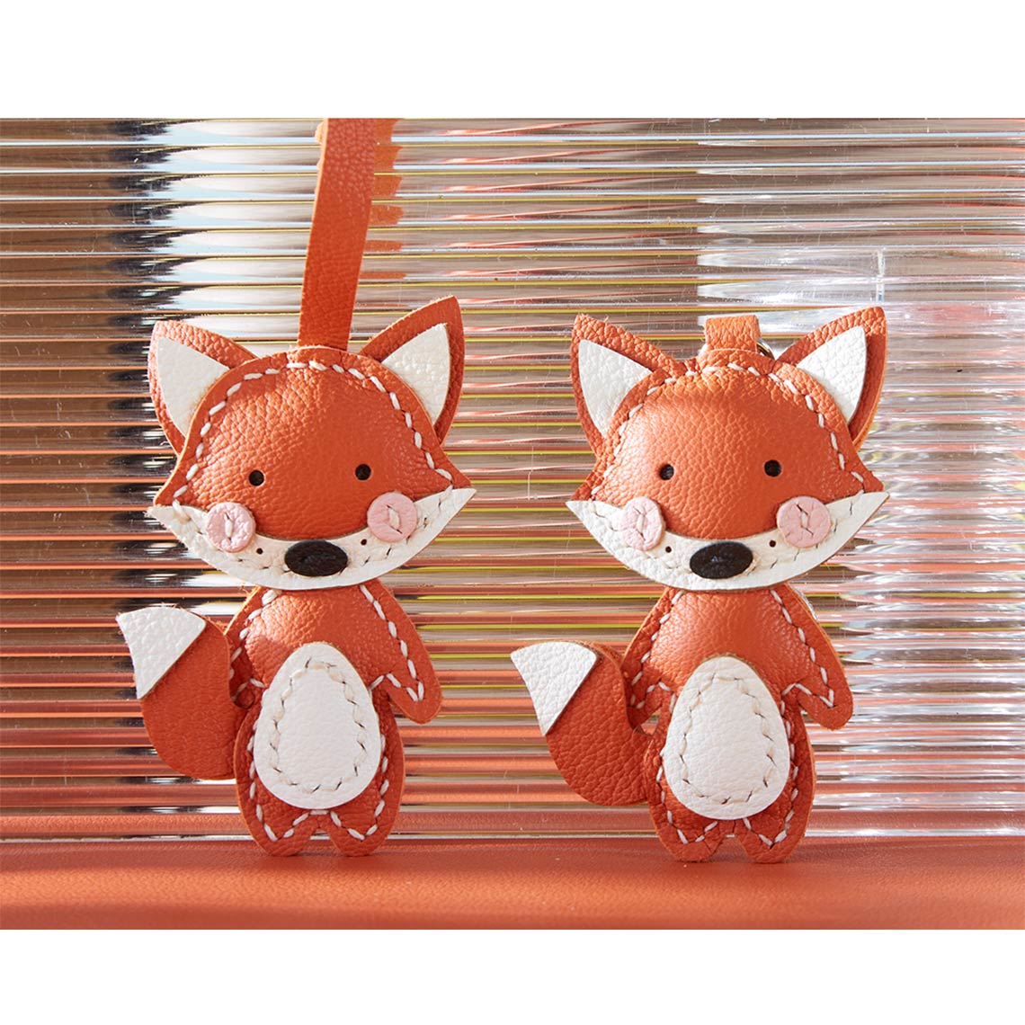 G8activist® Sheep Leather Little Fox Keychain DIY Kit - Image 8