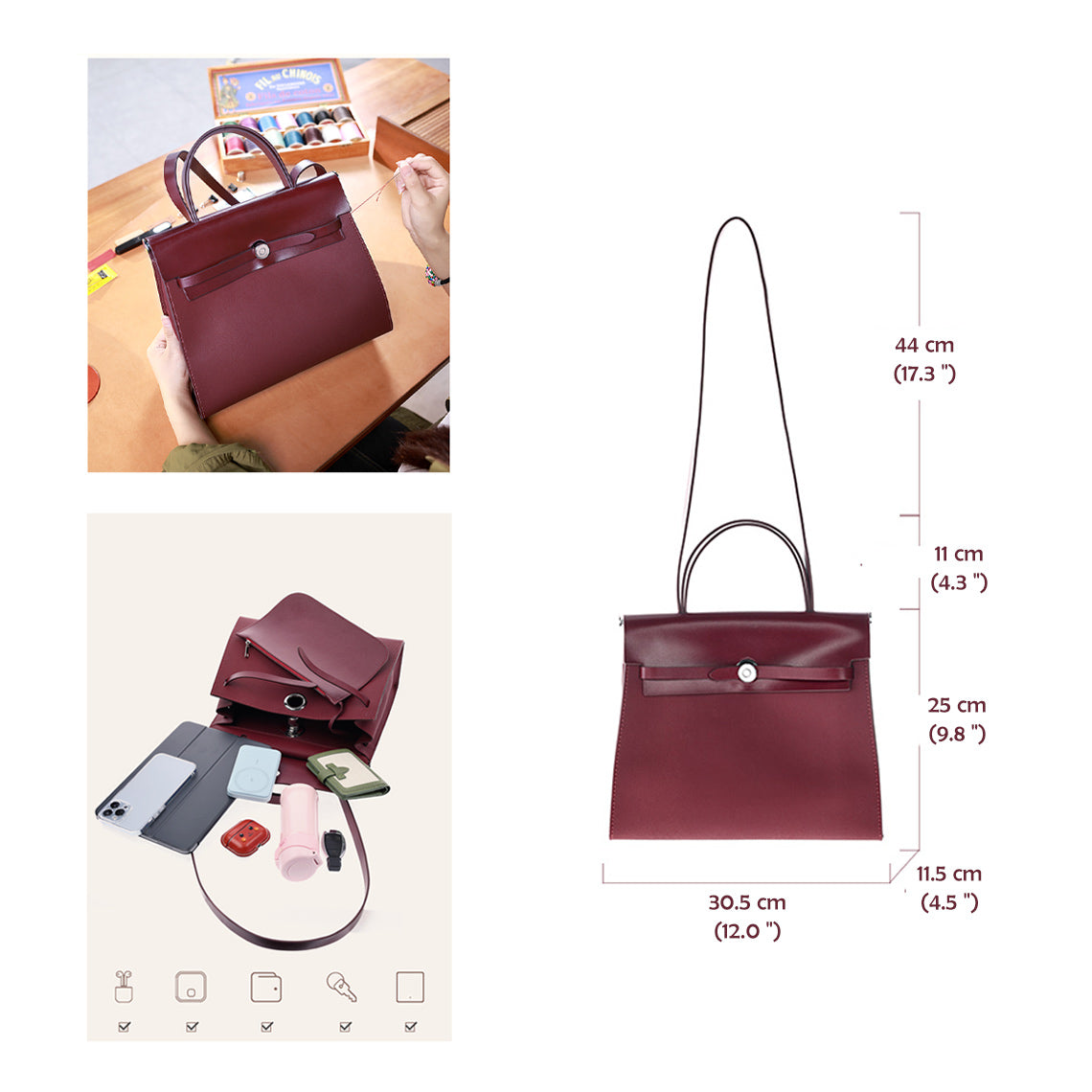 G8activist® Leather Inspired Her Bag Zip Bag DIY Kit - Price Drop at Checkout - Image 5