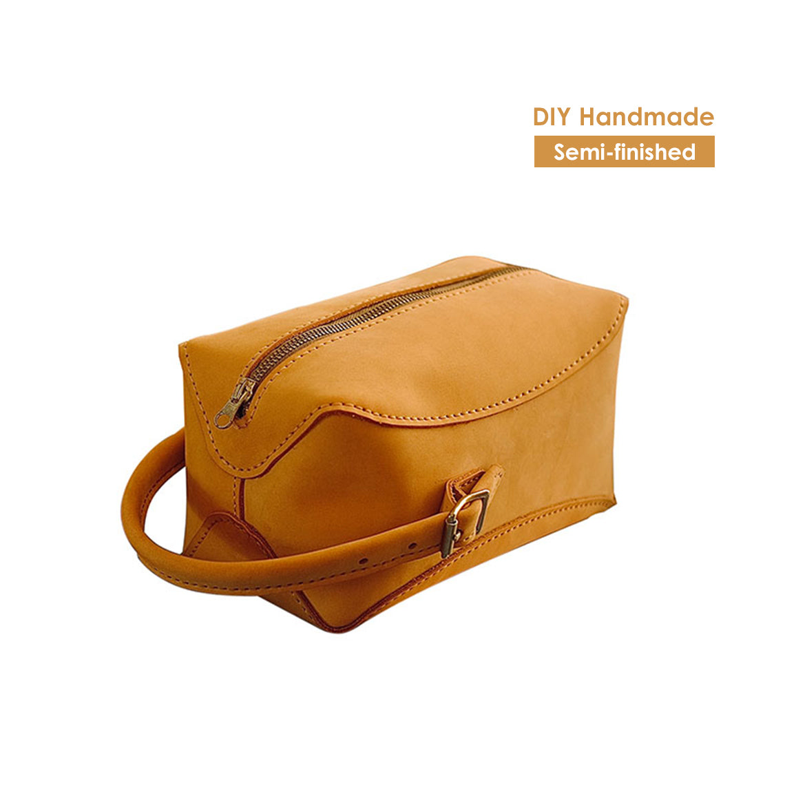 G8activist® Nubuck Leather Makeup Bag & Toiletry Bag DIY Kit - Image 2