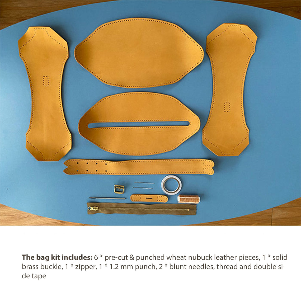 G8activist® Nubuck Leather Makeup Bag & Toiletry Bag DIY Kit - Image 4