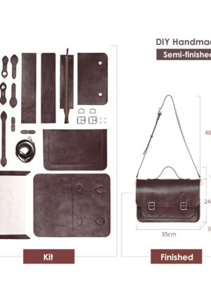 G8activist® Leather Men Messenger Satchel Bag DIY Kit