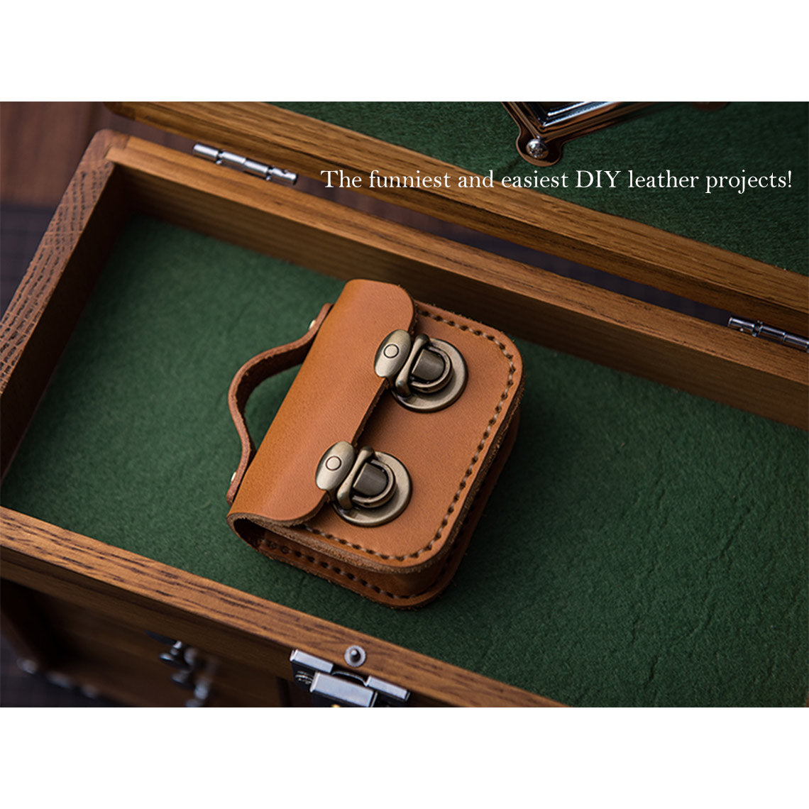 G8activist® Full Grain Leather Mini Satchel DIY Kit - Image 7