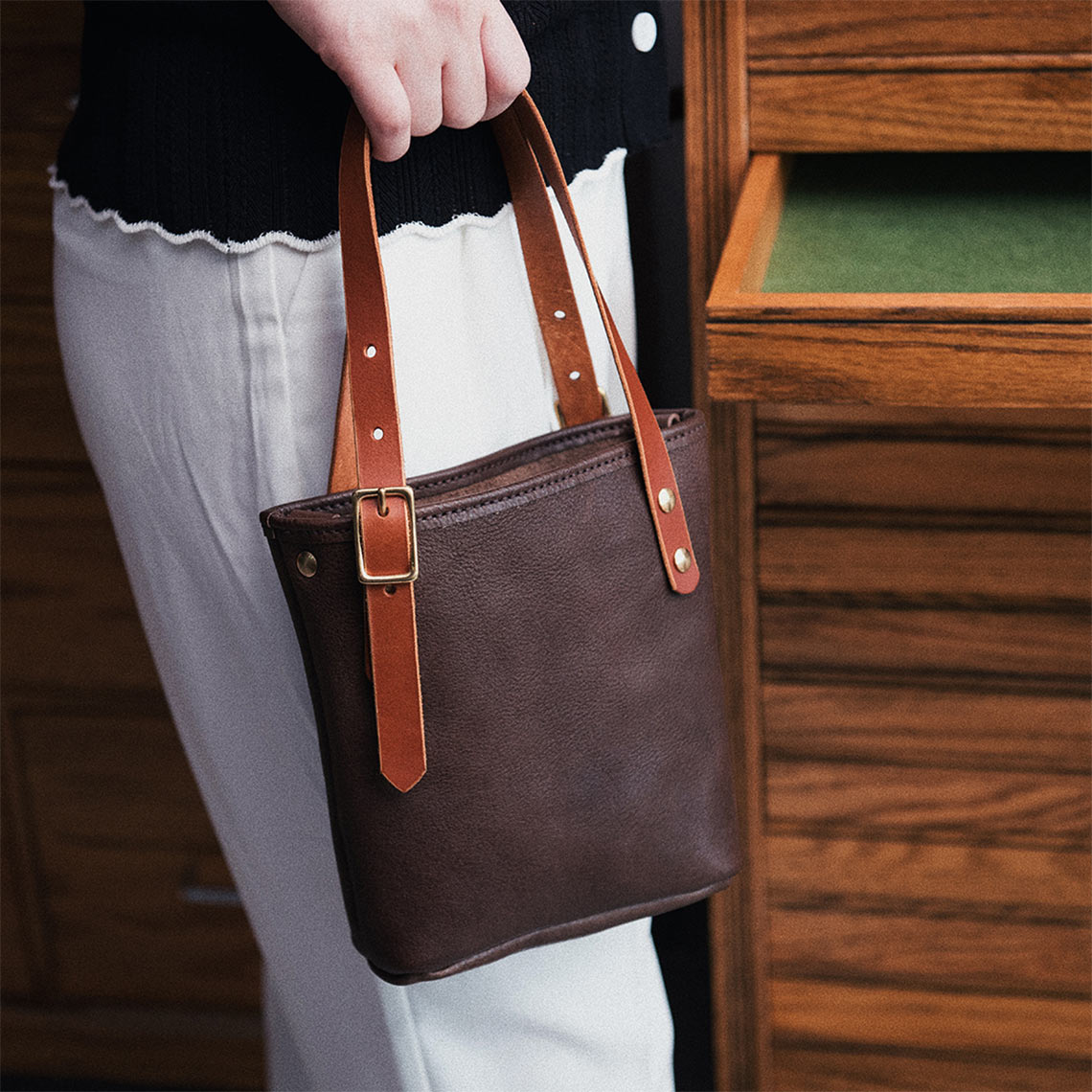 G8activist® Full Grain Leather Mini Tote Bag DIY Kit - Image 10