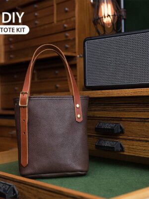 G8activist® Full Grain Leather Mini Tote Bag DIY Kit