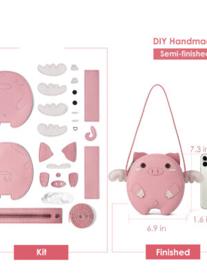 G8activist® Leather Crossing Flying Pig Bag DIY Kit