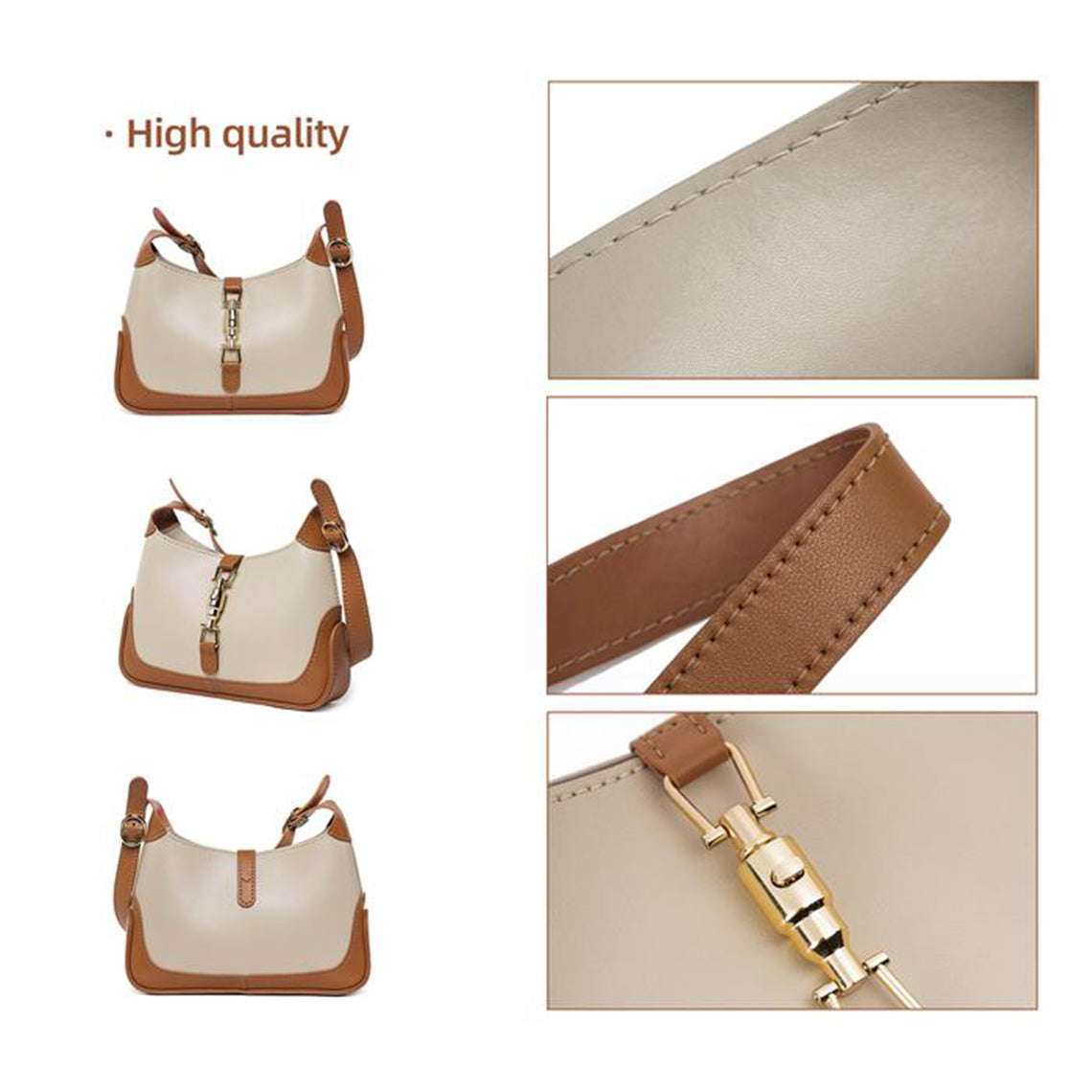 Leather Jackie Shoulder Bag DIY Kit | Price Drop at Checkout - Image 3
