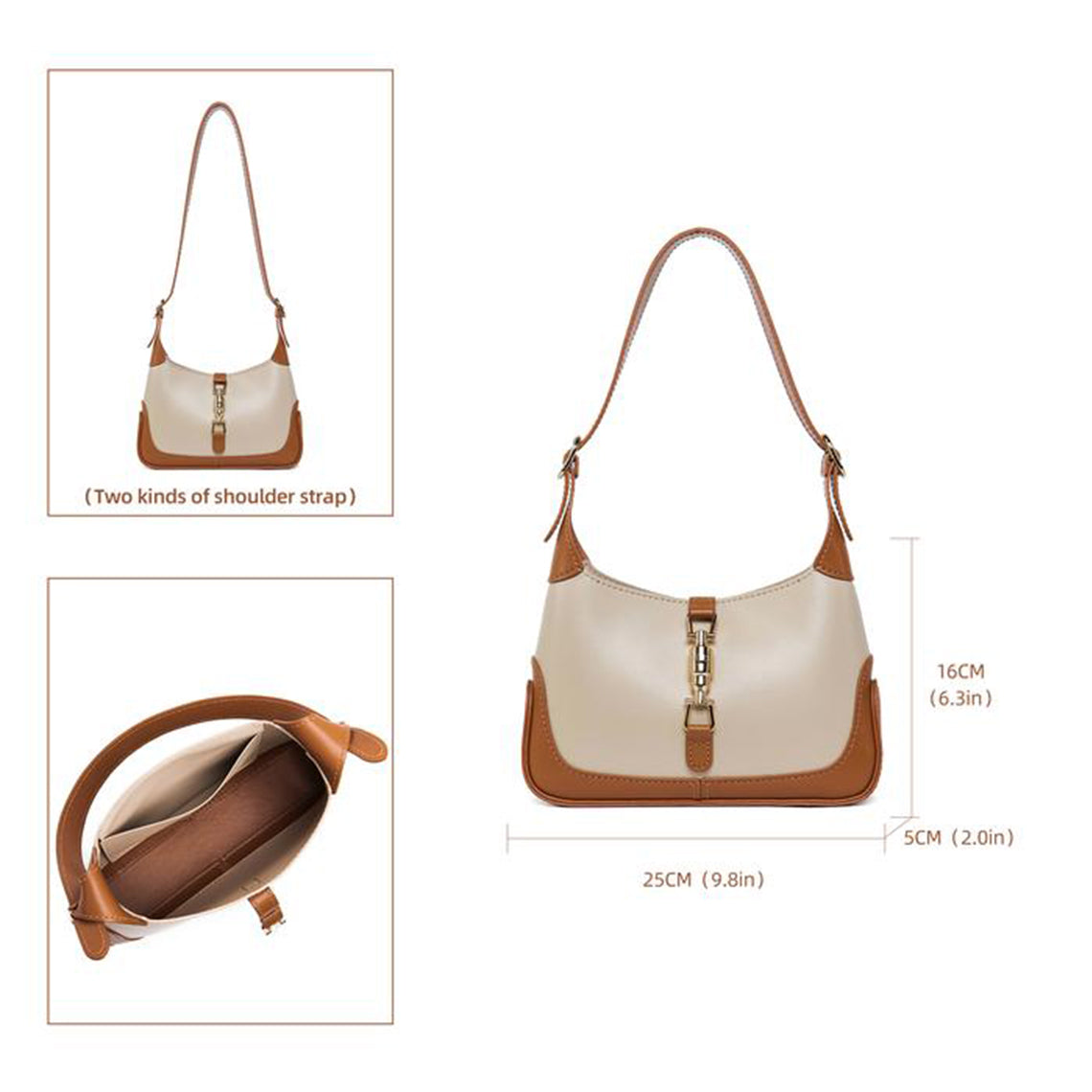 Leather Jackie Shoulder Bag DIY Kit | Price Drop at Checkout - Image 4