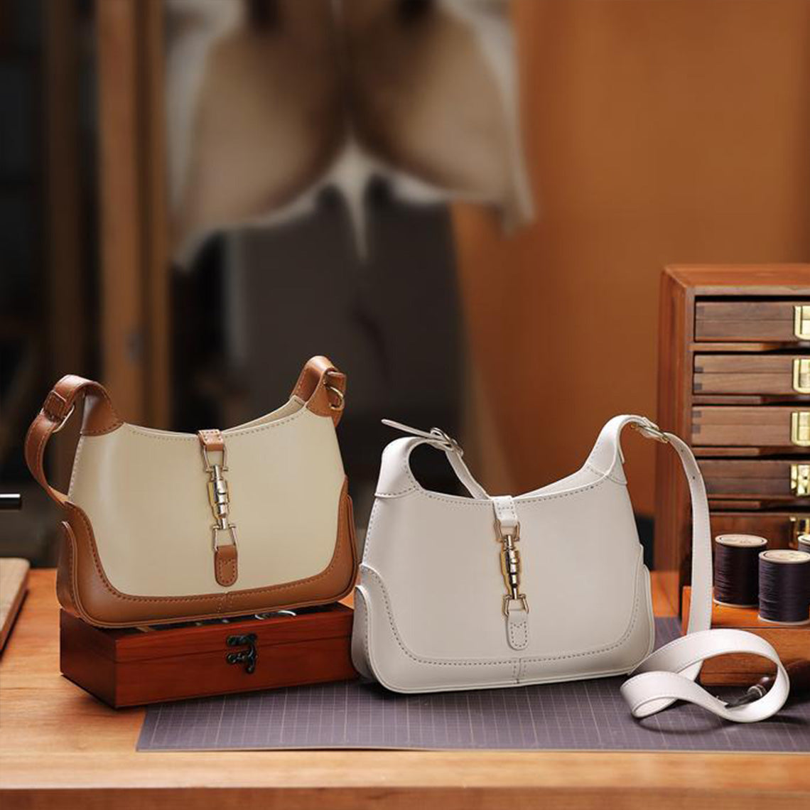 Leather Jackie Shoulder Bag DIY Kit | Price Drop at Checkout - Image 5