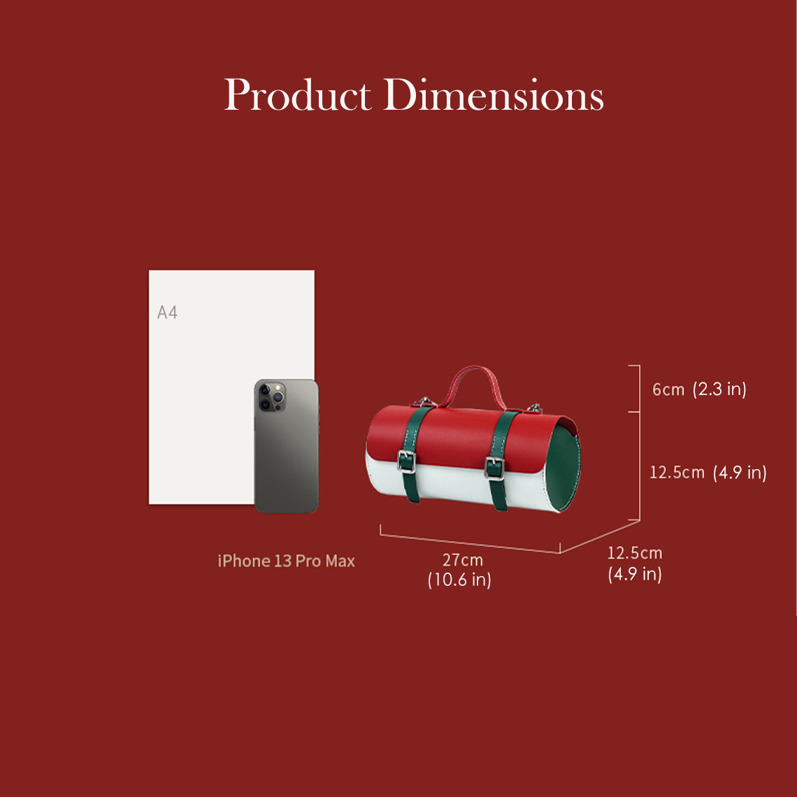 G8activist® Leather Cylinder Satchel Top Handle Bag DIY Kit - Image 2