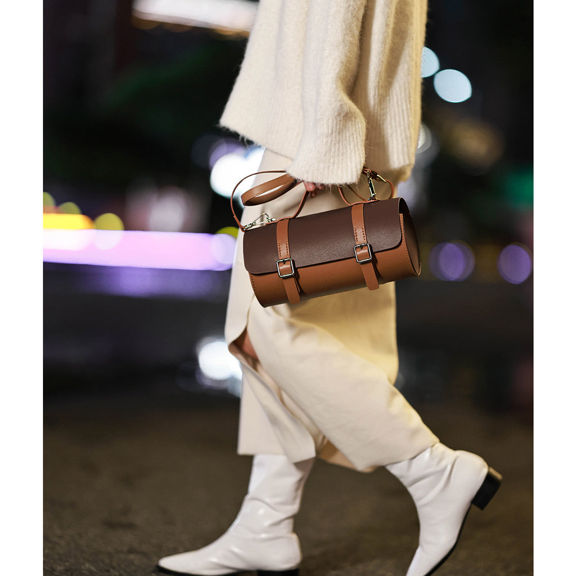 G8activist® Leather Cylinder Satchel Top Handle Bag DIY Kit - Image 5