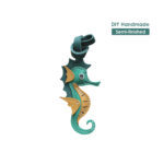 Diggsw® Sheep Leather Sea Horse Bag Charm DIY Kit