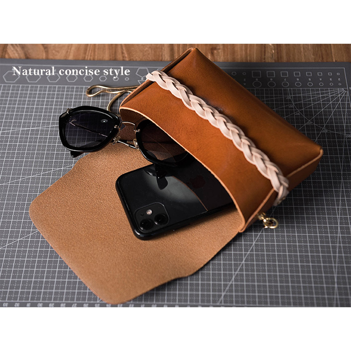 G8activist® Full Grain Leather No Sewing Crossbody Bag DIY Kit - Image 5