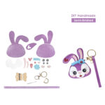 G8activist® Leather Lavender Bunny Keychain DIY Kit