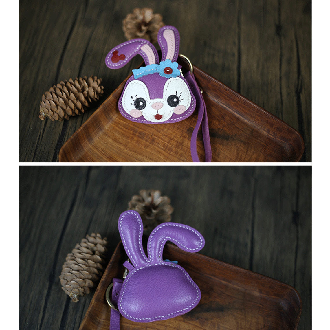 G8activist® Leather Lavender Bunny Keychain DIY Kit - Image 5
