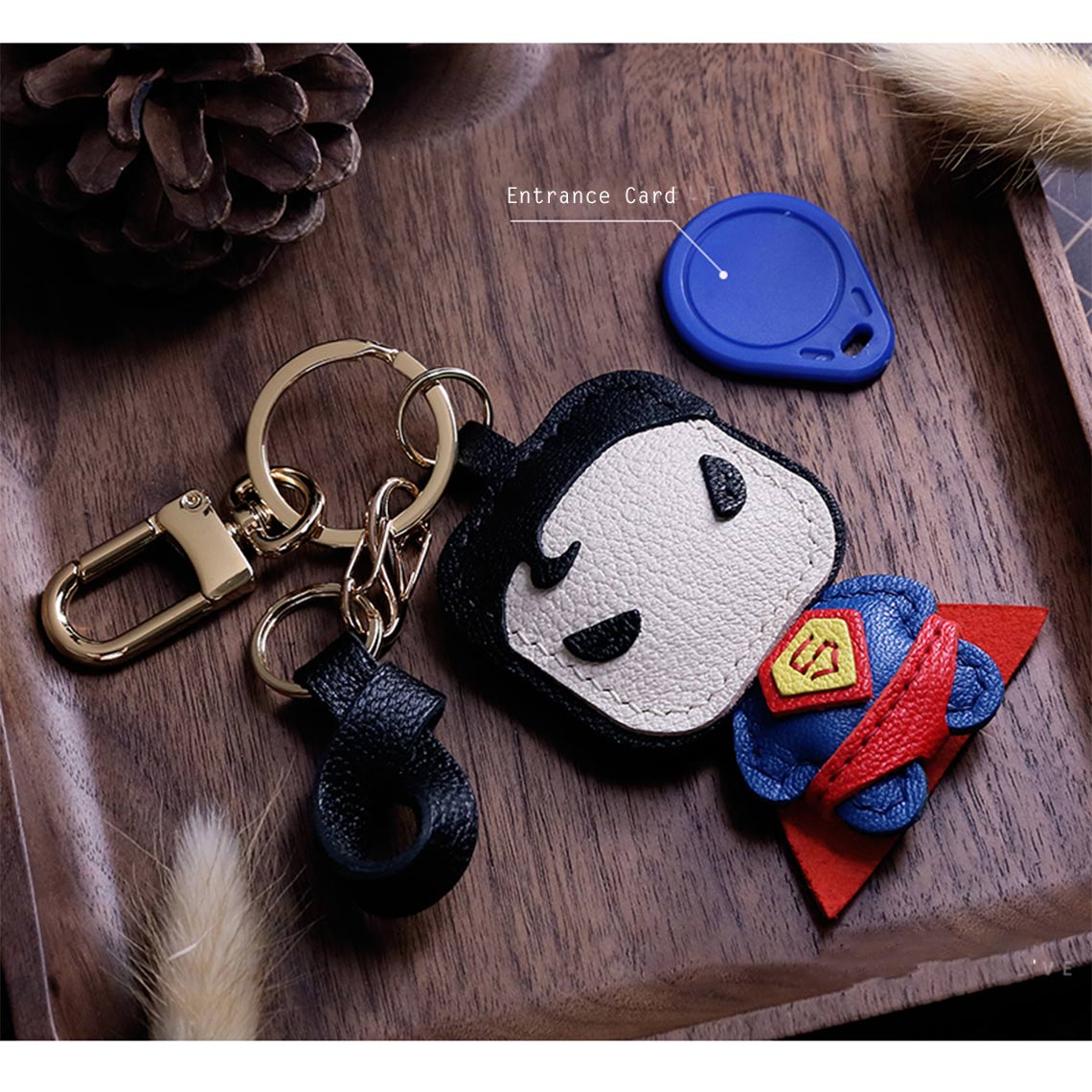 G8activist® Sheep Leather Superman Keychain DIY Kit - Image 7