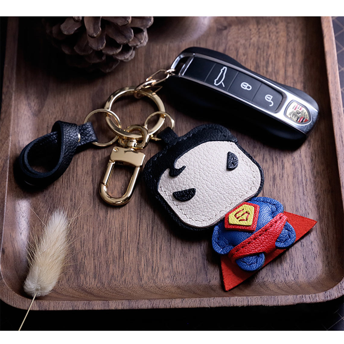 G8activist® Sheep Leather Superman Keychain DIY Kit - Image 9