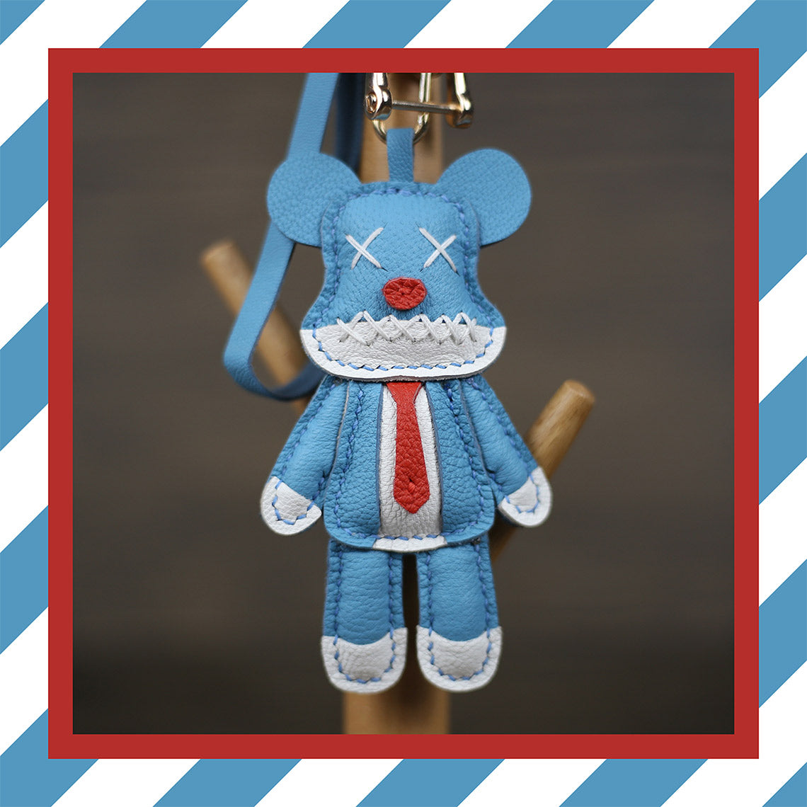 G8activist® Leather Violent Bear Keychain Charm DIY Kit - Image 12