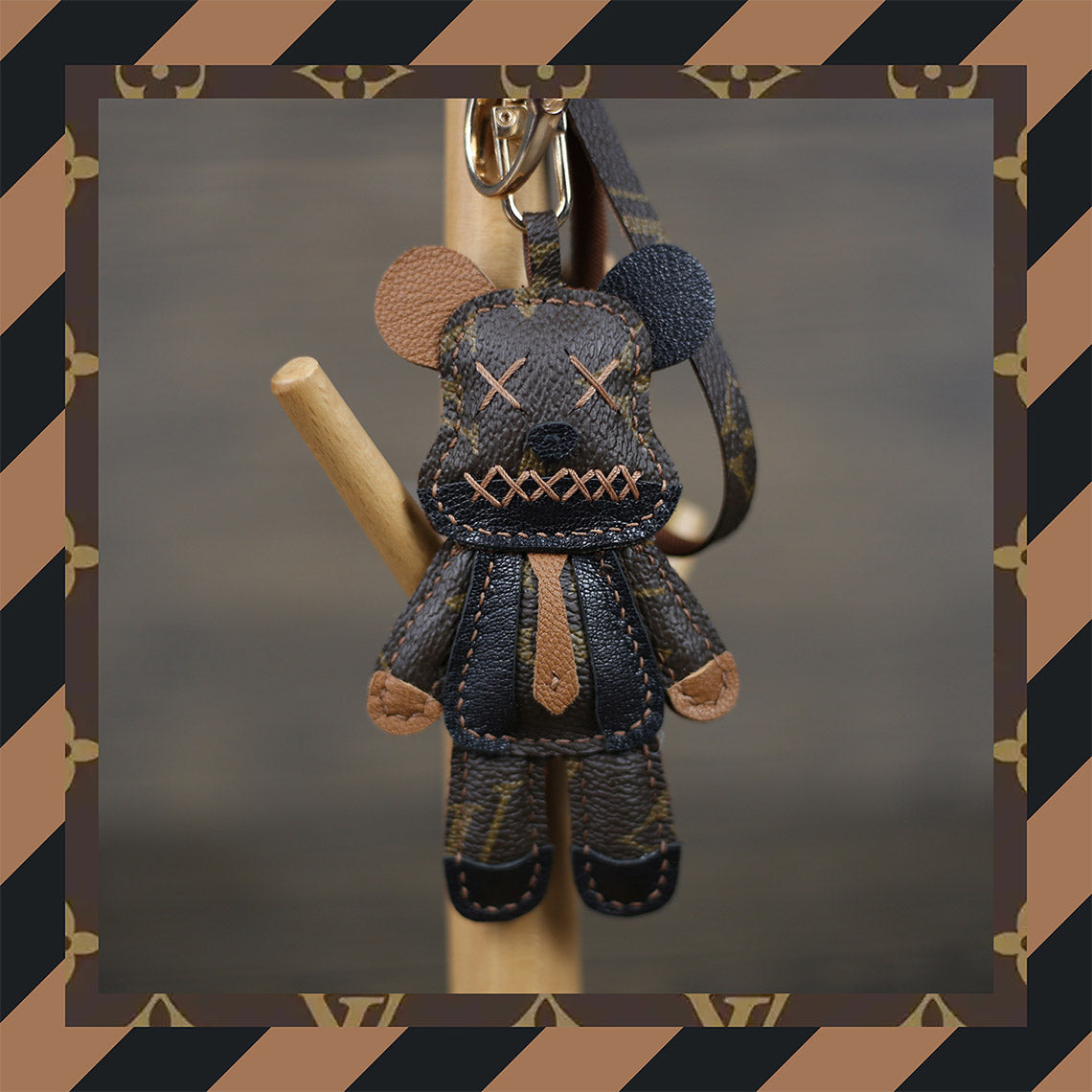 G8activist® Leather Violent Bear Keychain Charm DIY Kit - Image 11