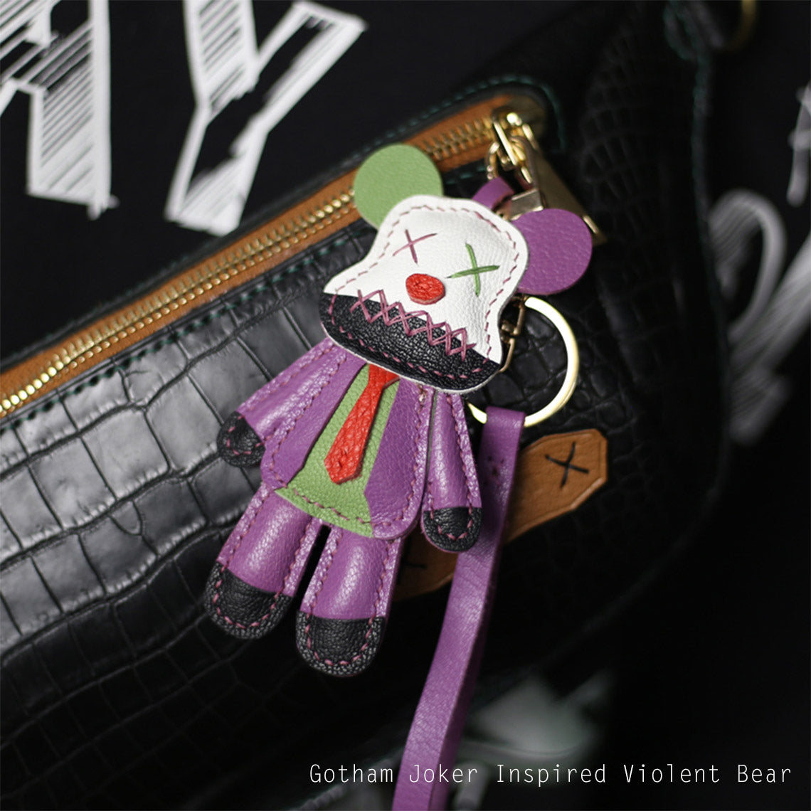 G8activist® Leather Violent Bear Keychain Charm DIY Kit - Image 6